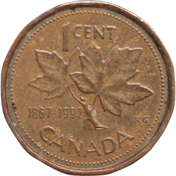 1 Cent  캐나다 연방 125주년