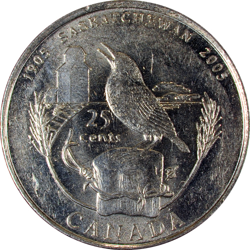 25 Cents  사스캐처원 100주년