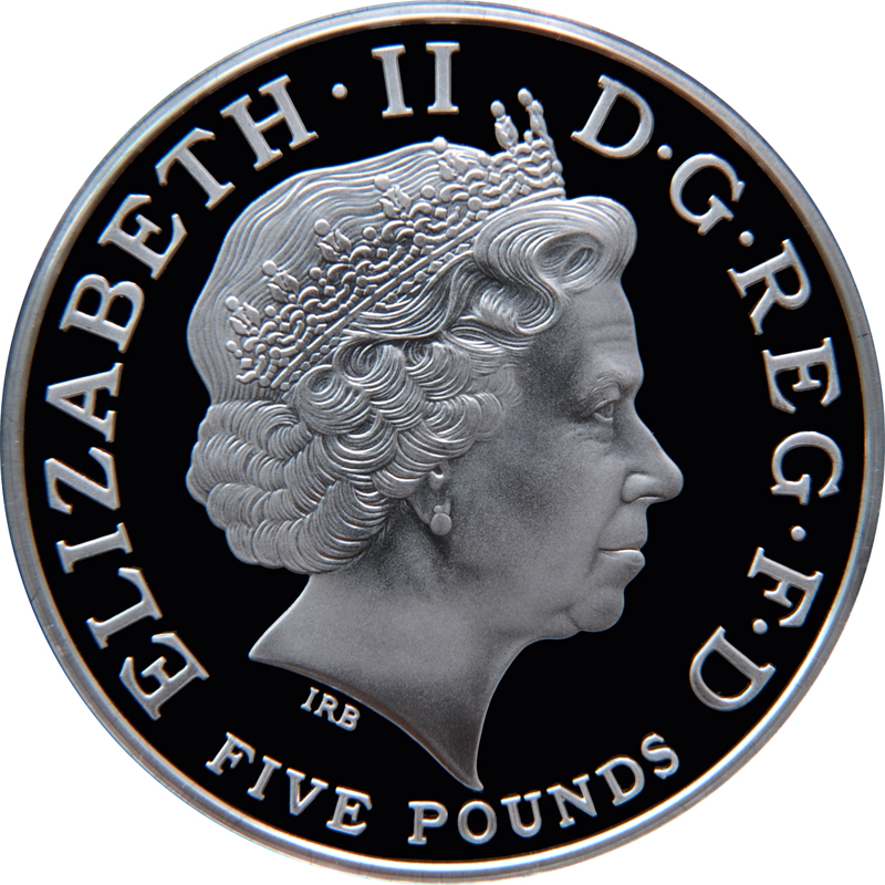 5 Pound 엘리자베스 1세 여왕 즉위 450주년(2008)