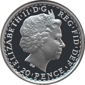 20 Pence 브리타니아(2008) 