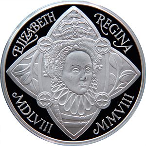5 Pound 엘리자베스 1세 여왕 즉위 450주년(2008)