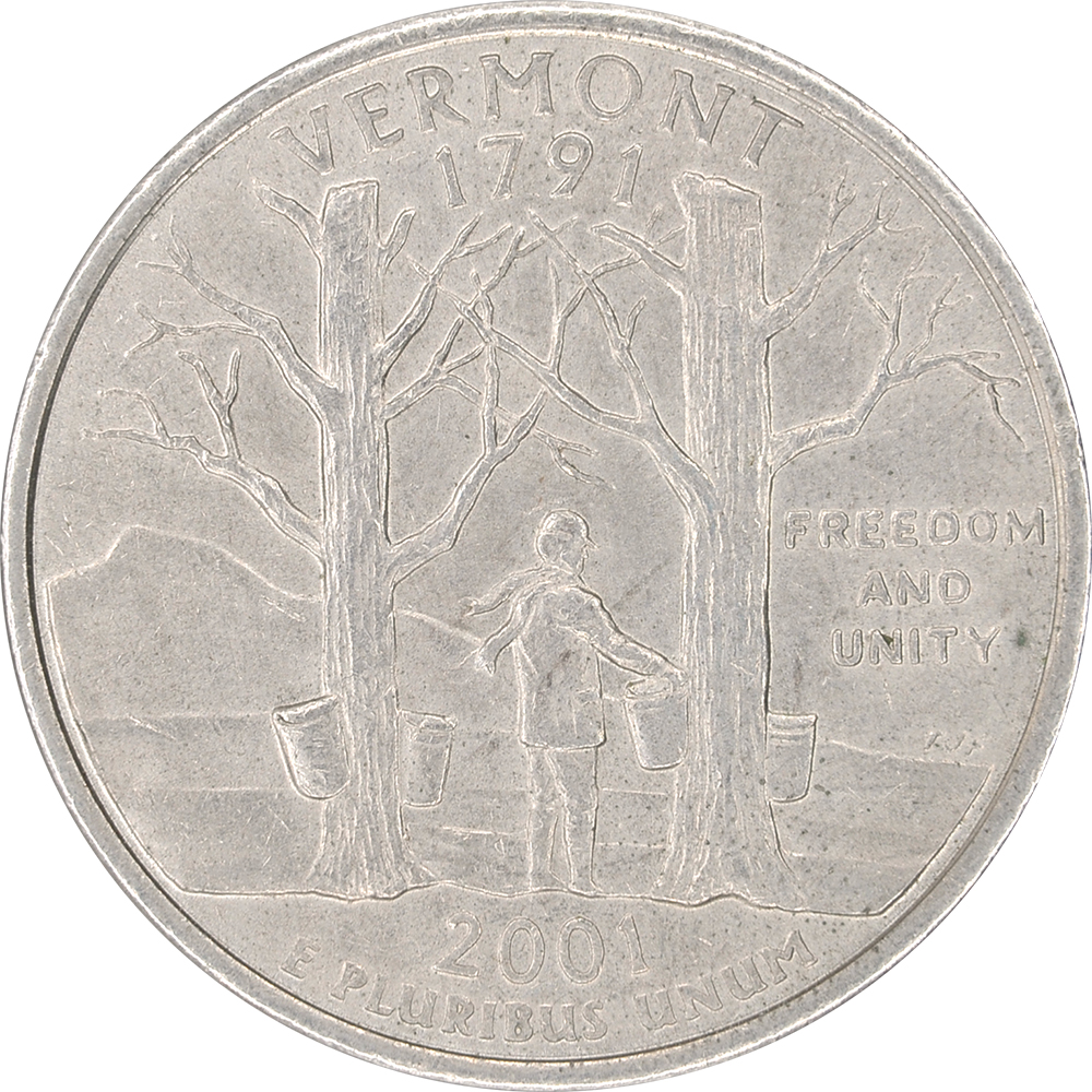 Quarter Dollar 워싱턴  버몬트