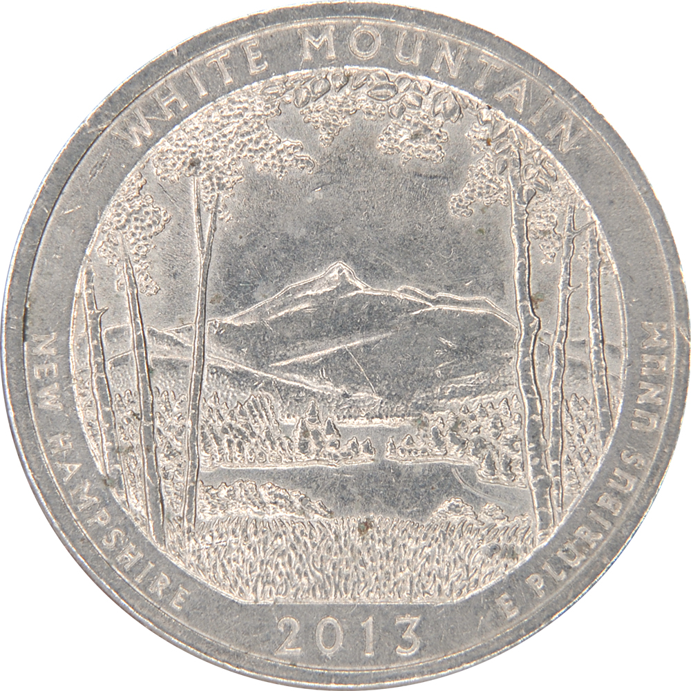 Quarter Dollar 워싱턴  화이트 마운틴 국립 삼림, 뉴햄프셔