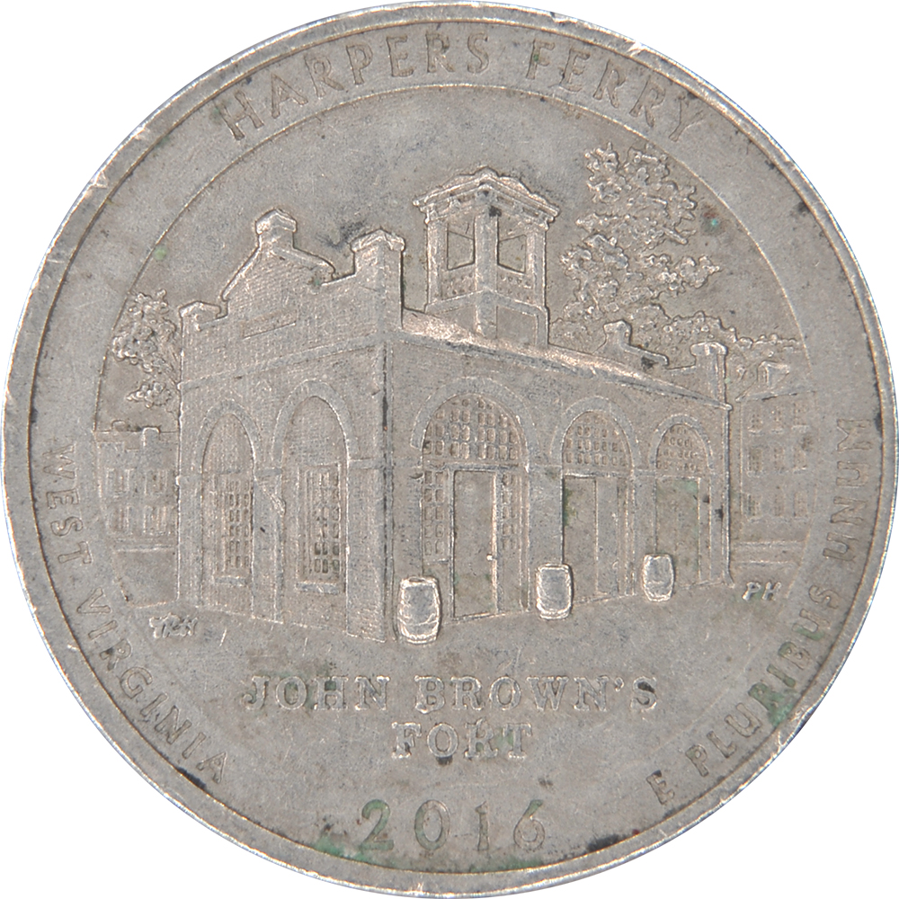 Quarter Dollar 워싱턴  하퍼스 페리 국립 역사 공원, 웨스트버지니아