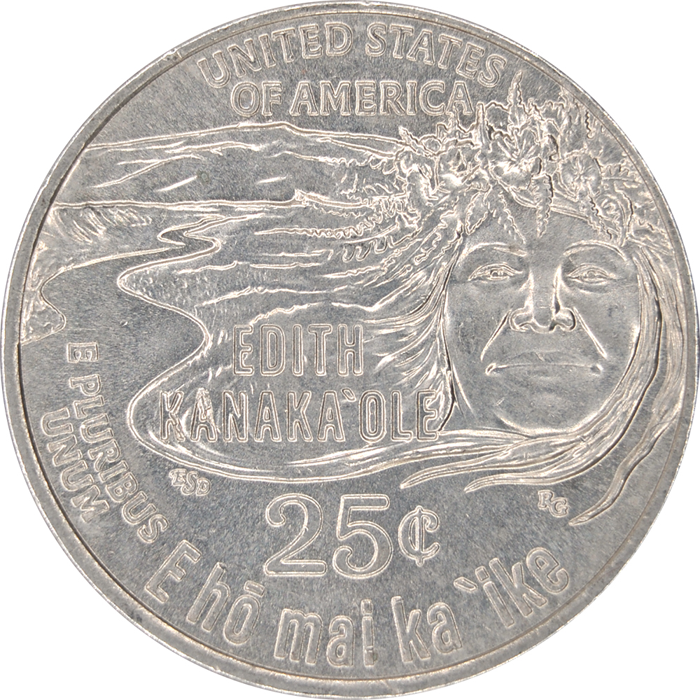 Quarter Dollar 워싱턴  에디스 카나카올레