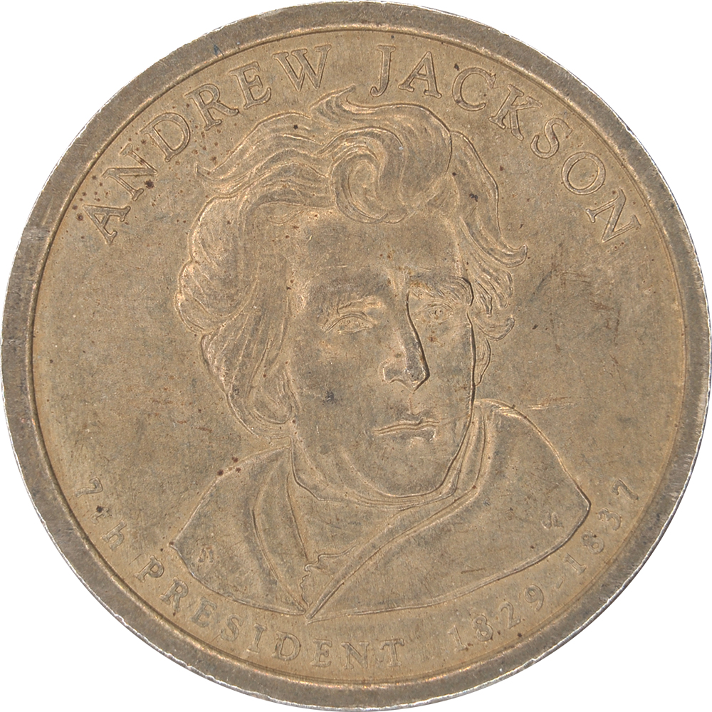 1 Dollar 앤드류 잭슨  대통령 1달러 동전 프로그램