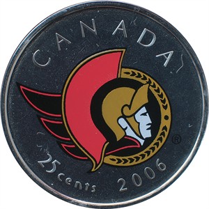 25 Cents  Ottawa Senators